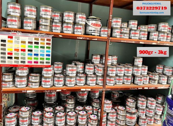 SƠN SẮT MẠ KẼM GEMAN - 900gr (Chính hãng)
