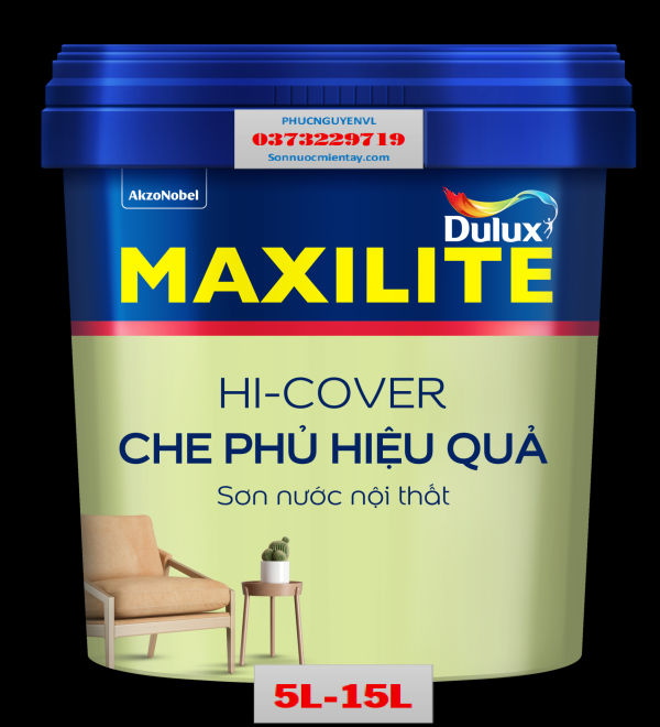 Sơn nước trong nhà MAXILITE HI-COVER - MK14 - 15L (Chính hãng)